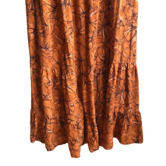 Addition Elle Maxi Dress Size X Tie Straps Autumn Floral - Picture 7 of 15